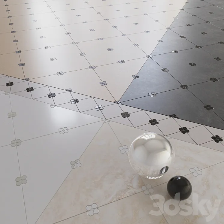 New Ravenna Swiss Dot Lace 3D Model Free Download