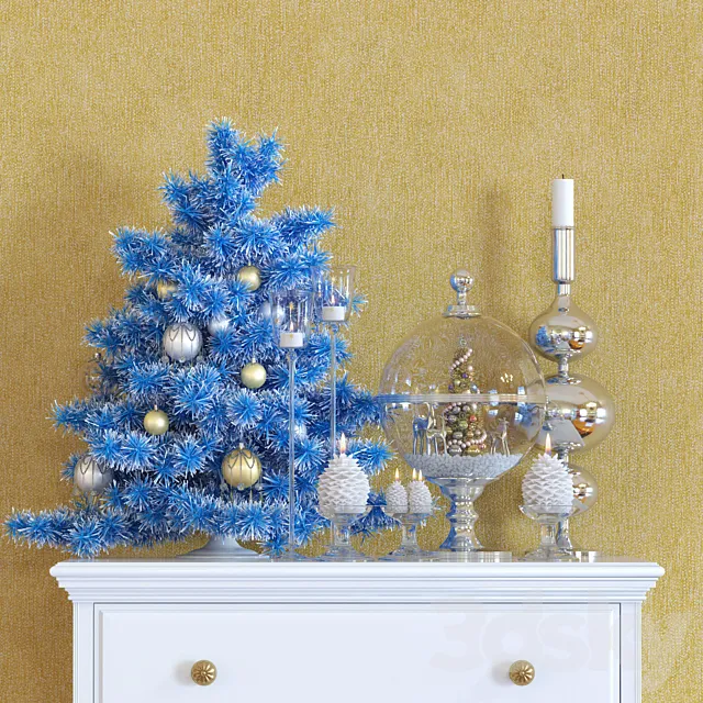 New Year Decorations 3D Model New Year Decorations 3D Model