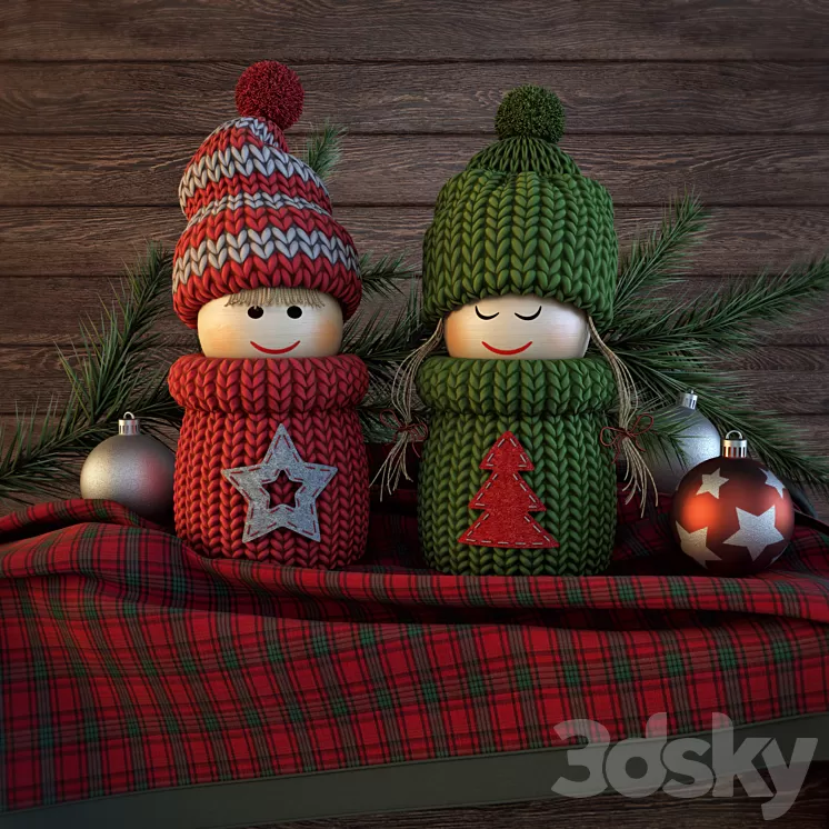 New year doll 3D Model