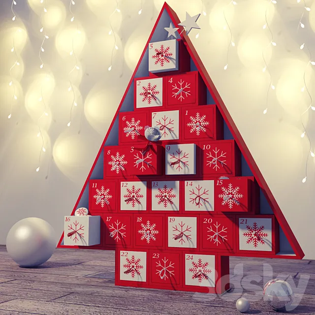 New year Mini chest of drawers 3DModel New year Mini chest of drawers 3DModel