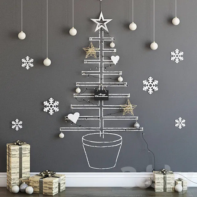 New year set 02 3D Model New year set 02 3D Model