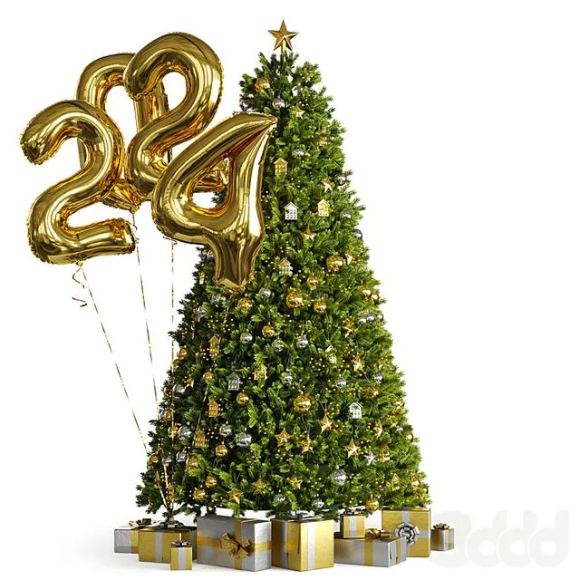 New Year tree 2024 3D Model