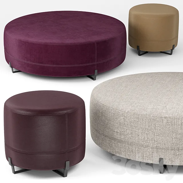 New York round poufs – Poliform 3DModel New York round poufs – Poliform 3DModel