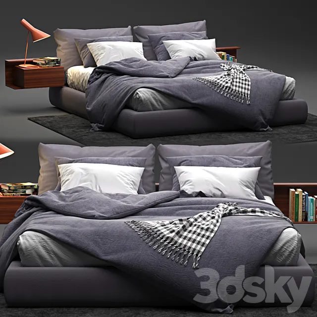 Newbridge Flexform Bed 3DModel Newbridge Flexform Bed 3DModel