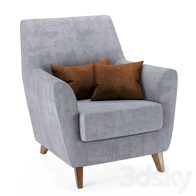 Newbury armchair 3D Model Newbury armchair 3D Model