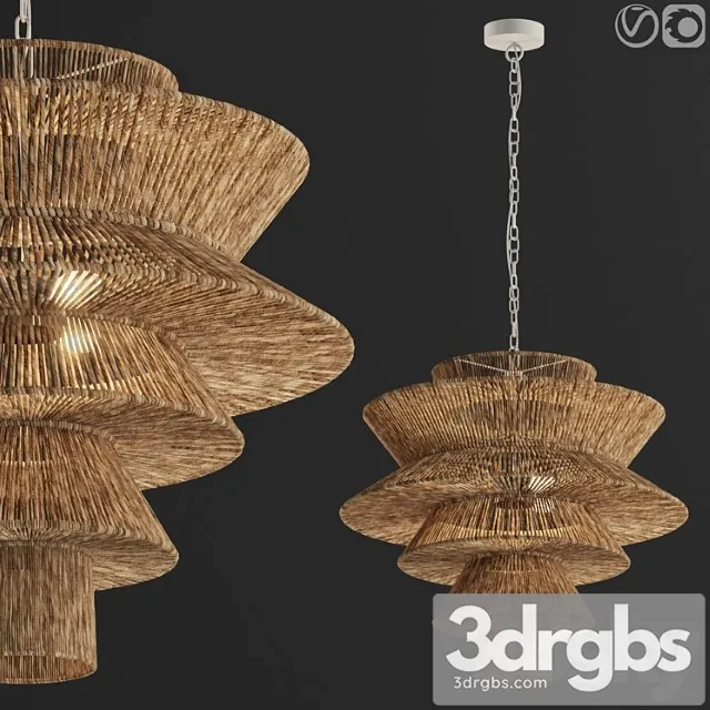 Newport Natural Chandelier 3D Model Download