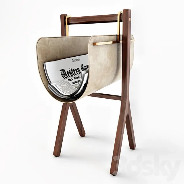 Newspaper Poltrona Frau 3D Model Newspaper Poltrona Frau 3D Model