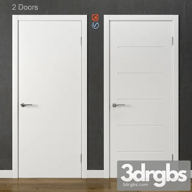 Next academy doors (part 1) 3D Model Download