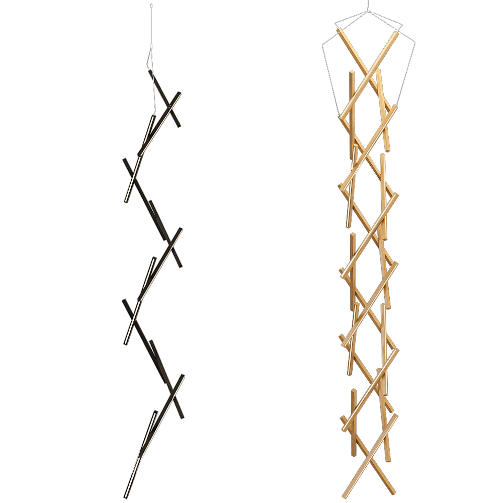 NEXT LEVEL DESIGN STUDIO – Chandelier DNA vertical 3D Model