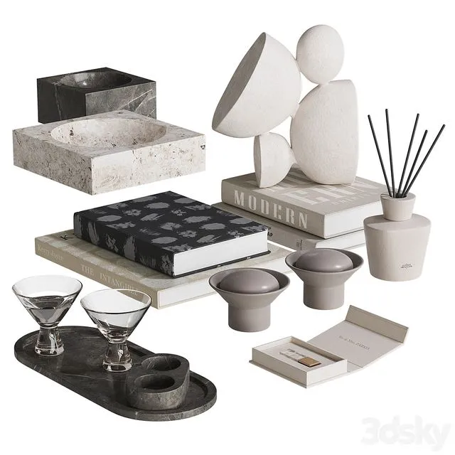 NG7 Decorative Set 3D Model