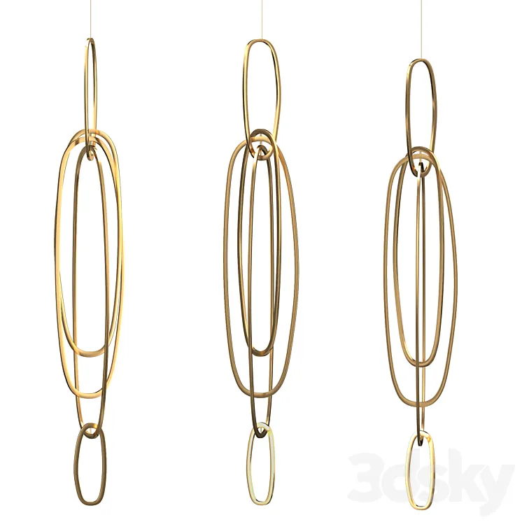 NIAMH BARRY Fouette II Suspended Light Sculpture 3D Model Free Download