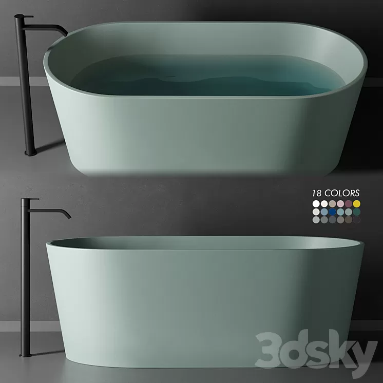 Nic Design Bay Bathtub 3D Model