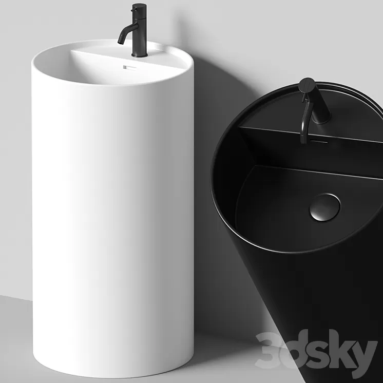 NIC Design – Ovvio freestanding with tap 3D Model NIC Design – Ovvio freestanding with tap 3D Model