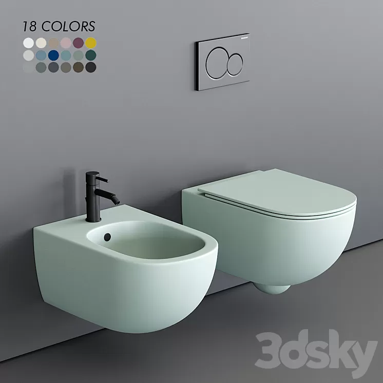 Nic Design Pin Wall-Hung WC 3D Model