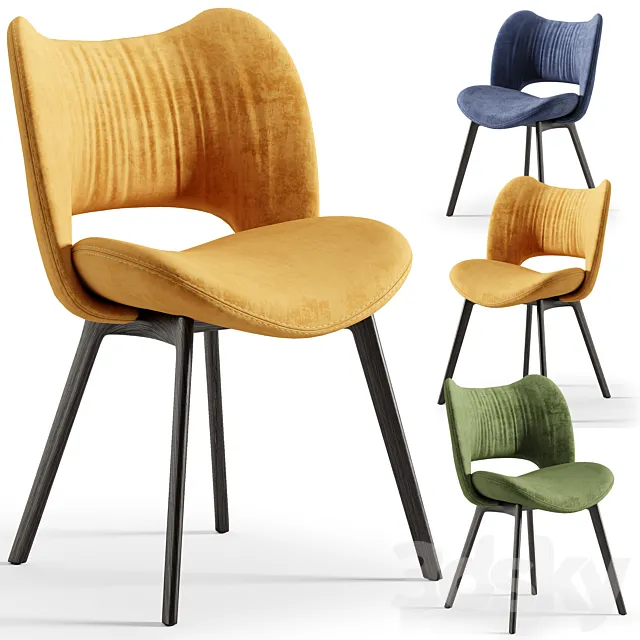 NICE chair By Poltrona Frau 3D Model NICE chair By Poltrona Frau 3D Model