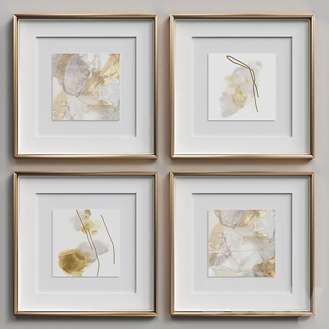 Nice Picture Frames Set 101 3DModel