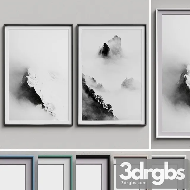Nice Picture Frames Set 151 1 3D Model Download Nice Picture Frames Set 151 1 3D Model Download