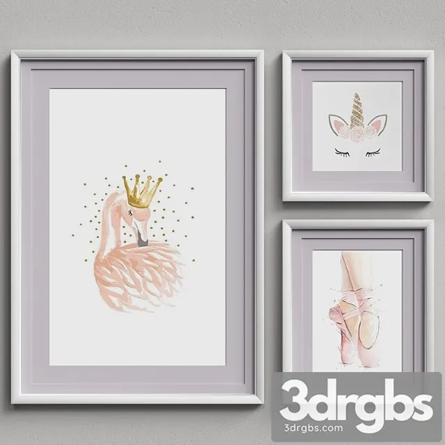 Nice picture frames set 17 3D Model Download Nice picture frames set 17 3D Model Download