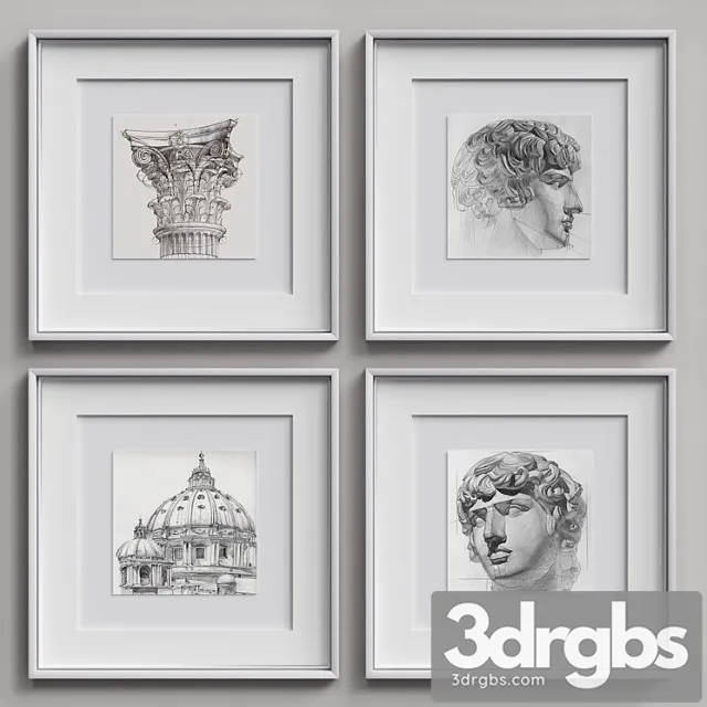 Nice Picture Frames Set 7 1 3D Model Download Nice Picture Frames Set 7 1 3D Model Download