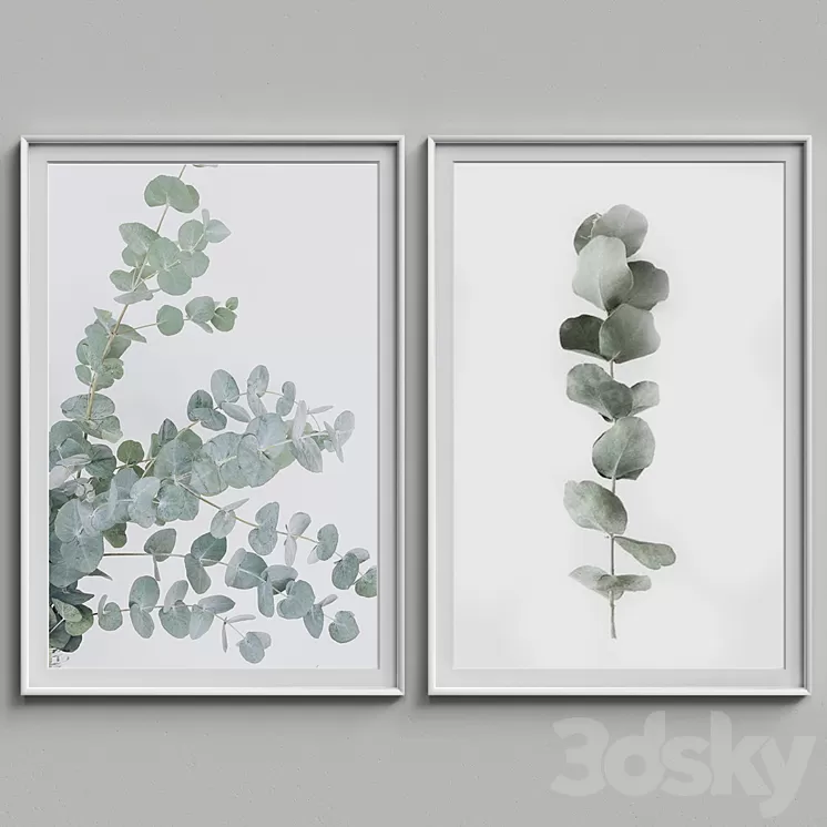 Nice Picture Frames Set 71 3D Model