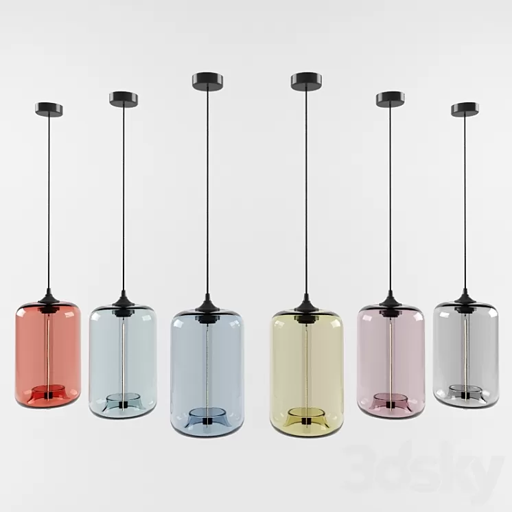 Niche pod modern pendant light 3D Model