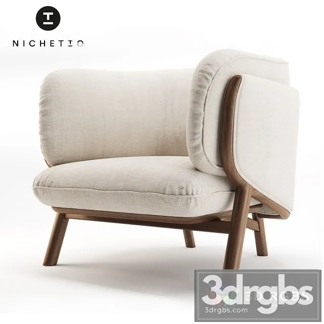 Nichetto 102s Stanley Armchair 3D Model Download Nichetto 102s Stanley Armchair 3D Model Download