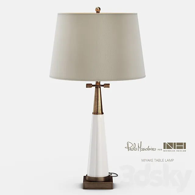 Nicholas Haslam Miyake Table Lamp 3D Model