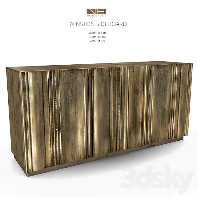 Nicholas Haslam WINSTON SIDEBOARD 3D Model