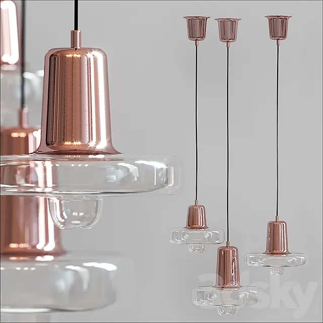 NICKEL PLATED SPIN LIGHT 3DModel