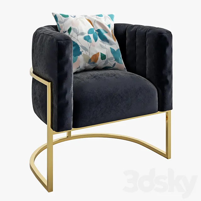 Nico Armchair 3D Model