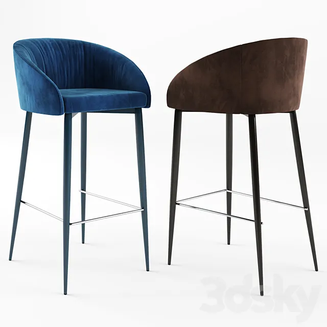 Nicolas Elbe bar stool 3D Model