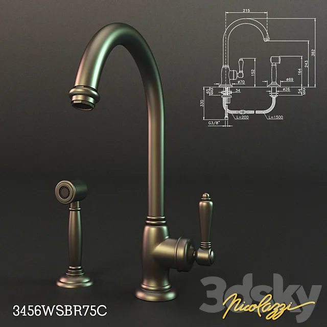 Nicolazzi. Art.No. 3456WSBR75C 3DModel