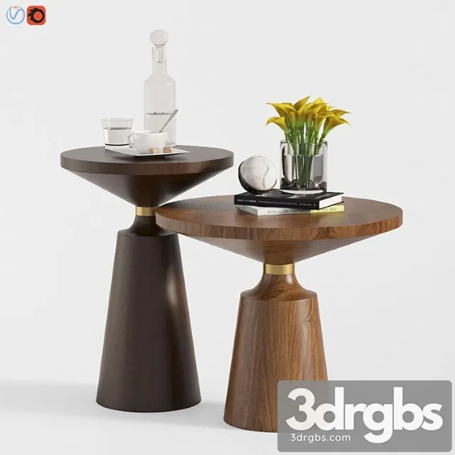 Nicole coffee table set 2 3D Model Download Nicole coffee table set 2 3D Model Download