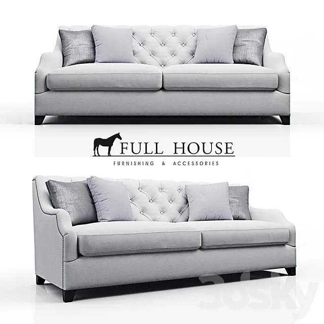 NICOLE SOFA OM 3D Model NICOLE SOFA OM 3D Model