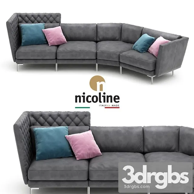 Nicoline giglio sofa 2 3D Model Download