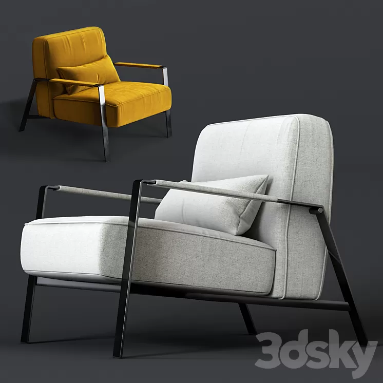 Nicoline Rho armchair 3D Model