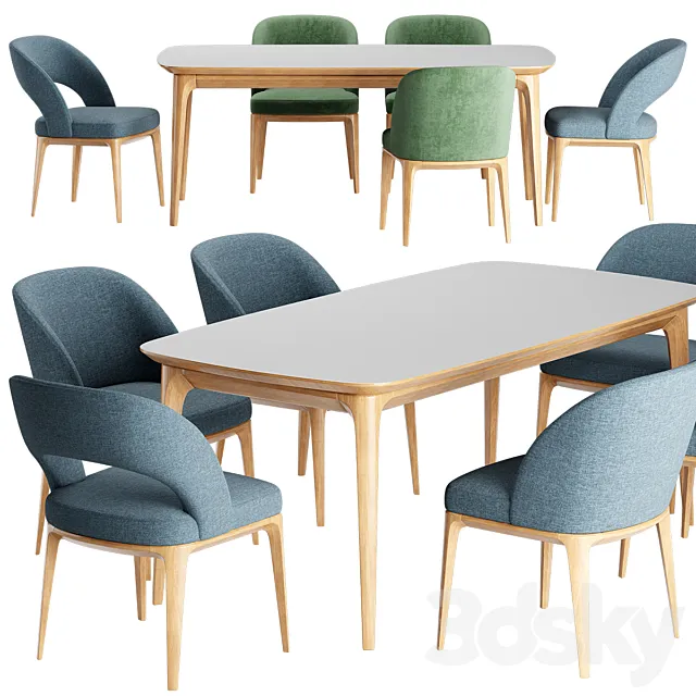 Niff Naff Chair Play Table 3D Model