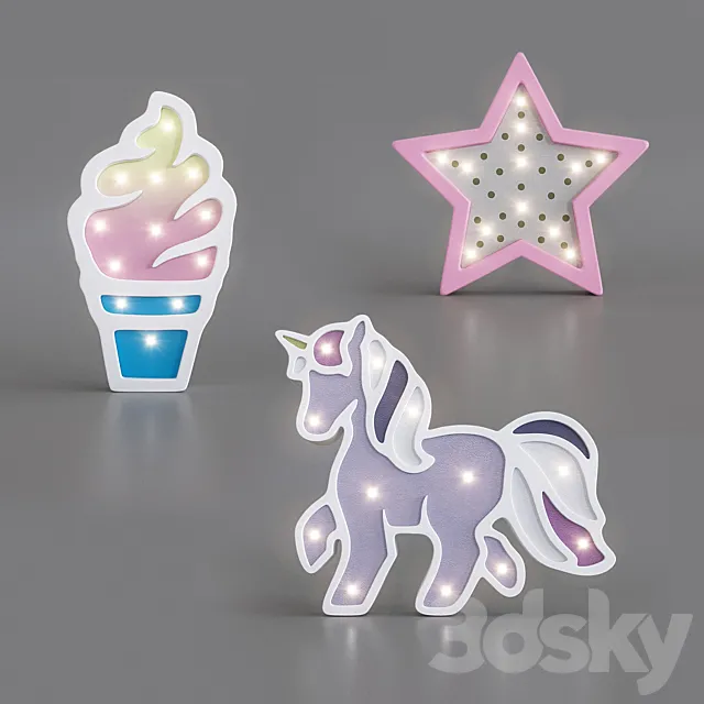 Nightlights Bookwood 4 3D Model