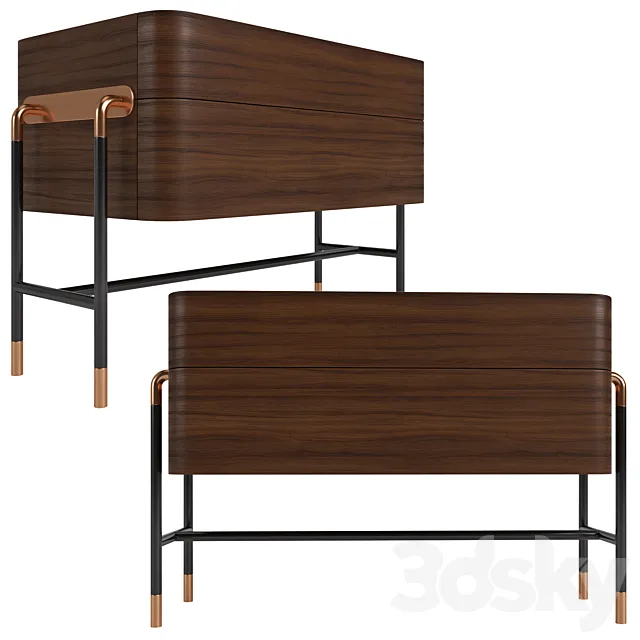 Nightstand Bennett by mezzo collection 3DModel Nightstand Bennett by mezzo collection 3DModel