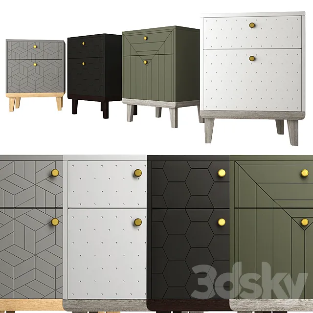 Nightstand Thimon v2 3D Model Nightstand Thimon v2 3D Model