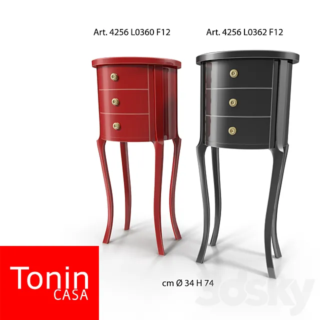 Nightstand Tonin Casa 3D Model