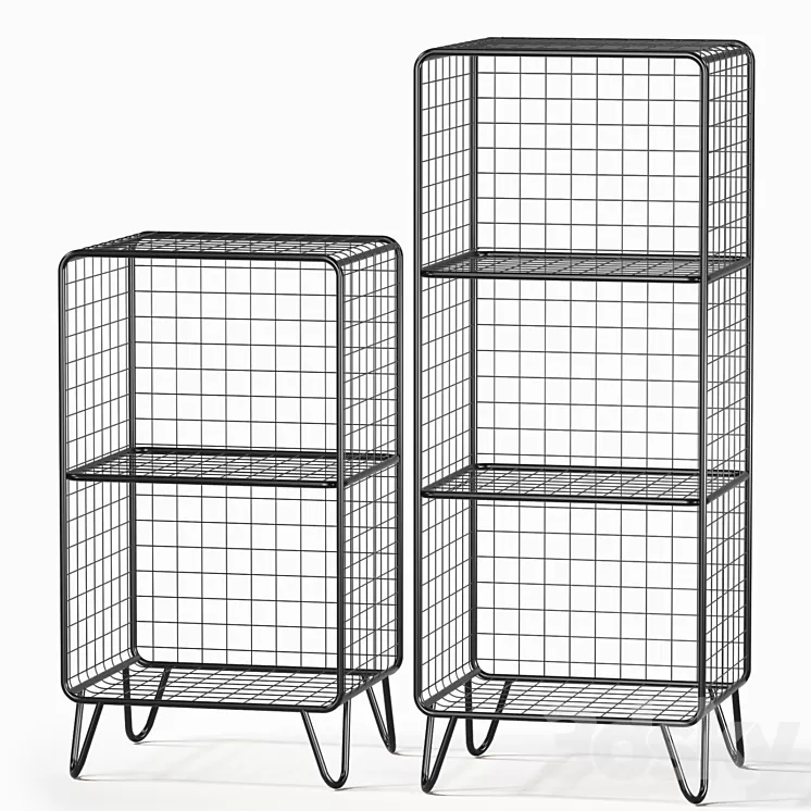 Nightstands shelf 3D Model Nightstands shelf 3D Model