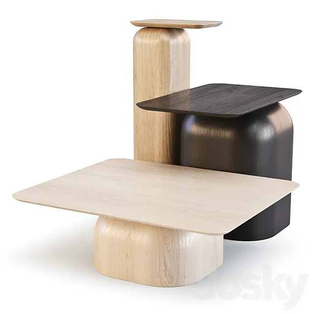 Nikari: April – Coffee and Side Table 3D Model