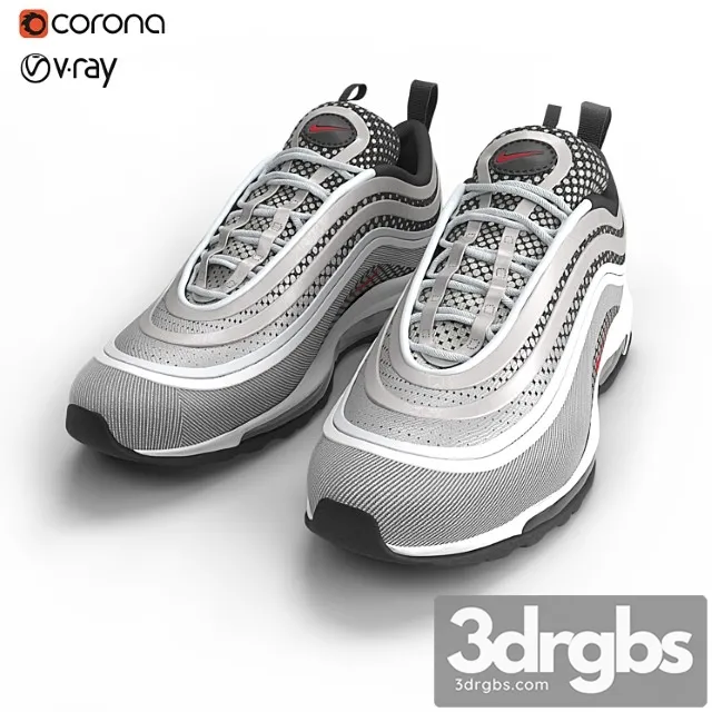 Nike air max 97 sneakers 3D Model Download