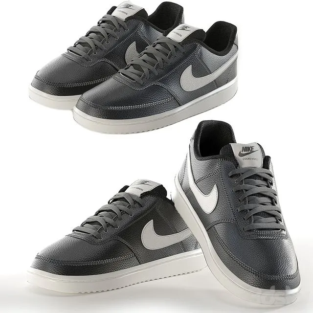 Nike-Court-Vision-Low Sneakers 3D Model