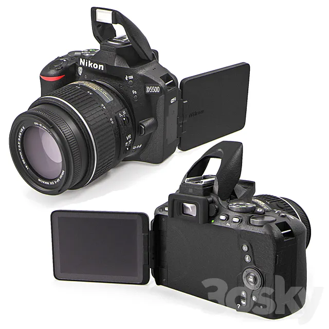 Nikon D5500 3D Model Nikon D5500 3D Model