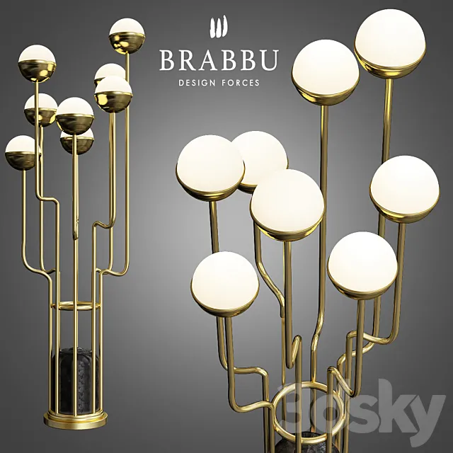 Niku floor lamp brabbu 3D Model Niku floor lamp brabbu 3D Model