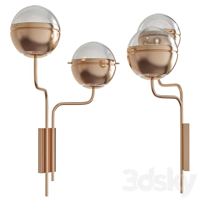 NIKU Wall lamp By BRABBU 3DModel