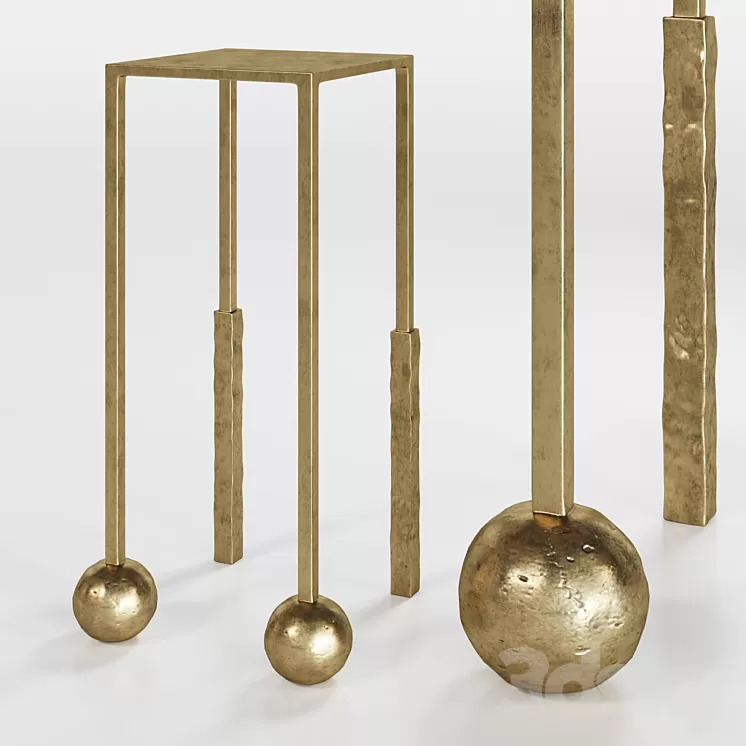 Nimes Petite cocktail table by Kelly Wearstler 3D Model