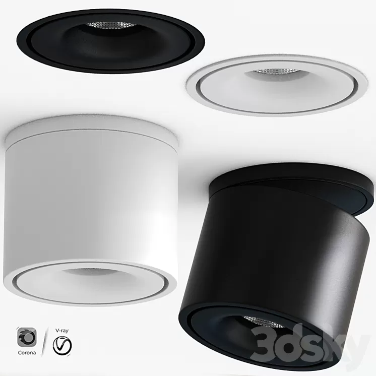 Nimis Thin Ceiling Spot Light 3D Model Free Download